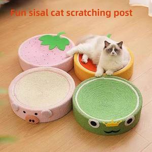 Rascador grande de cáñamo de una pieza para gatos, resistente al desgaste, rascador para gatos, función de anidación <span class=keywords><strong>en</strong></span> el árbol para gatos - Product Image 1