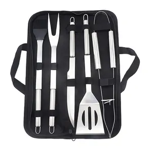Cheap Durable BBQ Grill Tools Set Professional Barbecue Accessories BBQ Tool Charcoal Tong For Outdoor Kitchen BBQ Tools Grill