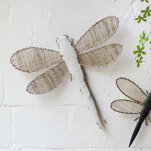 Hot Bán Trang Trại Tường Con Chuồn Chuồn Treo Trong Nhà Trang Trí Gỗ Và Cây Gai Dầu Dây Chuồn Chuồn Hình Treo - Product Image 5