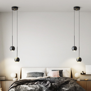 Lámpara Colgante LED Nórdica Minimalista Moderna de Cobre con Altura Ajustable para Cocina, Dormitorio de Lujo, Lámpara de Noche con Cable Largo - Product Image 5