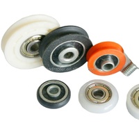 Bearing Plastik Berlapis Karet 608 rs Nylon Pom/nylon/pu Bearing Berlapis Dengan Cincin Dalam Lebih Tinggi Bearing Roller Berlapis Karet