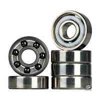Rodamientos de Bolas de Cerámica Híbridos Inline Quad 608 627, Rodamientos de Cerámica Si3N4, Bolas de Cerámica Negras, Antioxidantes, Acero Inoxidable 440C