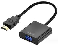 Adaptador HDMI Macho a VGA Hembra Personalizado OEM, Conversor HDMI a VGA de 1080P, Cable de Audio y Video HDMI para Computadora Portátil y Televisor de Alta Definición