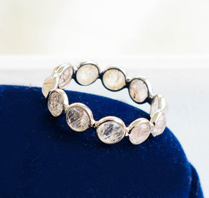 Anillo de Cuarzo Rutilado Dorado Natural Divine Strands con Plata de Ley 925, Anillo de Estilo Lujoso - Product Image 5