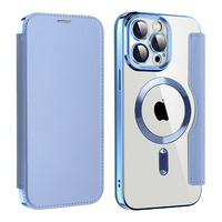 Étui de téléphone en TPU transparent souple antichoc pour Samsung A36 S25, compatible avec la recharge magnétique sans fil, fente pour carte de portefeuille