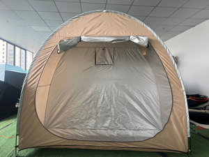 <span class=keywords><strong>Housse</strong></span> d'abri de pluie imperméable de tente de vélo Durable portative <span class=keywords><strong>pour</strong></span> le stockage extérieur 1-4 vélos cadre en plastique <span class=keywords><strong>pour</strong></span> l'usage de voiture - Product Image 5