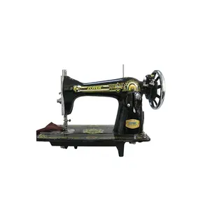 Máquina DE COSER clásica antigua con cabeza negra, máquina de coser doméstica para el hogar, sastre