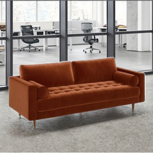 3 posti in velluto <span class=keywords><strong>verde</strong></span> erba moderno divano componibile forma quadrata gambe in legno massiccio soggiorno mobili Villa scuola parco palestra - Product Image 5