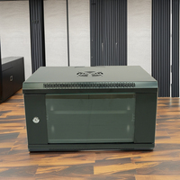12U DDF Réseau Métal Serveur Rack Armoire Porte En Verre Murale CCTV Internet Armoires 42U Hauteur 6U 4U 9U Capacité 19 Pouces