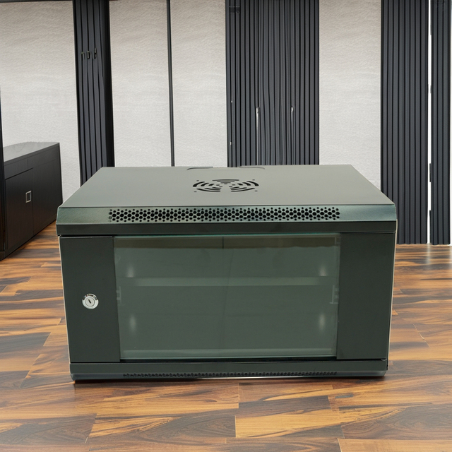 12U DDF Network Metal Server Rack Cabinet Glass Door Wall-Mounted CCTV Internet Cabinets 42U Height 6U 4U 9U Capacity 19 Inch