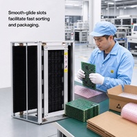 Estante para revistas de PCB HaopHaoputon con protección anticaídas, larga vida útil, antiestático, estante de carga y descarga para soporte de placas SMT