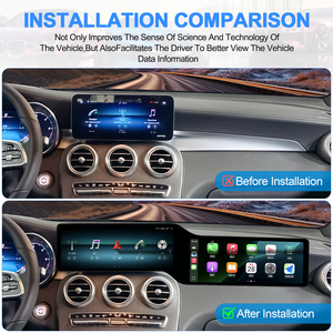 Autoradio Android Navihua pour Mercedes Benz Classe C GLC W205 X253 2015-2022 Double écran Carplay Navigation multimédia - Product Image 3