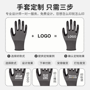 ถุงมือทำงานแบบกำหนดเอง Xingyu เคลือบไนไตรล์ ทนทานต่อการสึกหรอ กันน้ำมัน กันกรด กันด่าง ถุงมือเพื่อความปลอดภัย สำหรับงานทั่วไป - Product Image 1