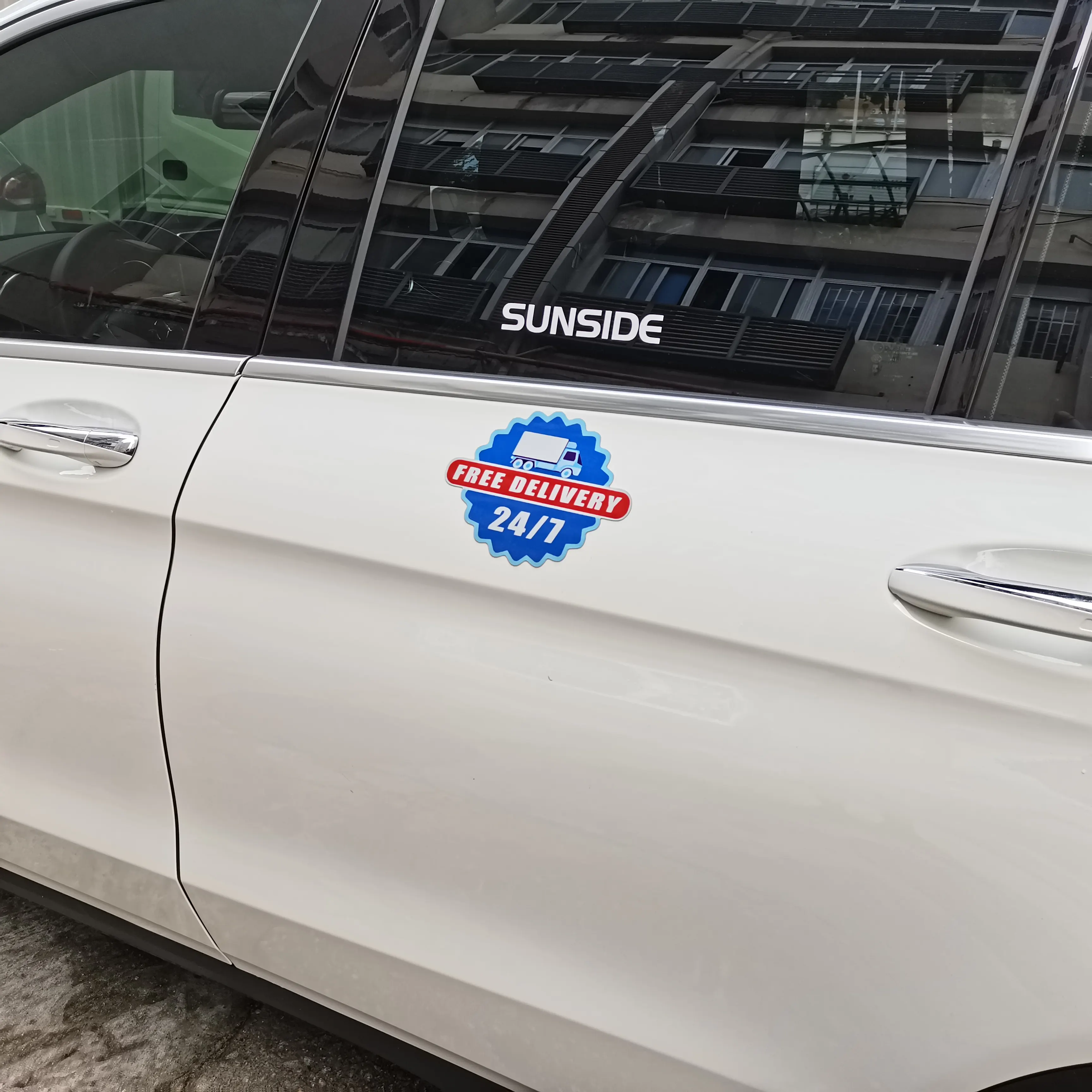 Reclame Magnetisch Voertuig Auto Teken Sticker Aangepaste Zakelijke Auto Magneet Sticker