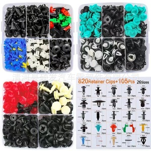 Kit de fixation automobile 820 pièces, 26 tailles, clips universels pour carrosserie, rivets, boulons d'expansion, pièces de réparation automobile - Product Image 3