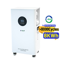 Sistema de Batería Todo en Uno de Alta Calidad E-SUN de 8kwh con Más de 8000 Ciclos, Inversor Doméstico con Batería, Sistema de Energía Solar de 3.6KW