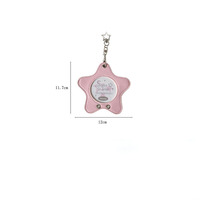 Porte-badge et porte-clés tendance en forme d'étoile, en cuir PU, style Kpop coréen, étui de rangement et de présentation de badges pour fans d'Anime et de Kpop