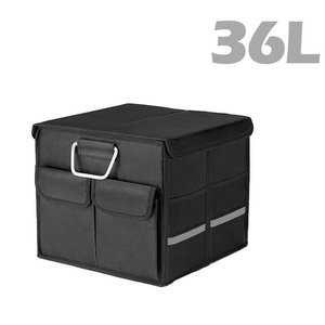 Portable 36L Capacité Pliable Coffre De Voiture Organisateur Conteneur De Stockage Boîte avec Couvercle Supérieur Couvercle Pratique Organisateurs De Voiture - Product Image 2