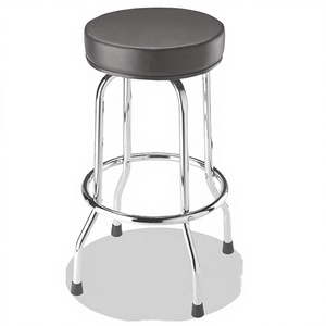 Modern Custom Logo Bar <b>Stools</b>-Strong Metal Frame for Gym Outdoor Home Hotel & Mall Use-Wholesale Commercial Furniture - Product Image 3