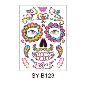 Factory Direct <strong>Halloween</strong> Scene Tattoo Stickers Waterproof Sweat Dead Day Makeup Ball Funny Makeup Face Tattoo Stickers <strong>Decoratio</strong> - Product Image 5