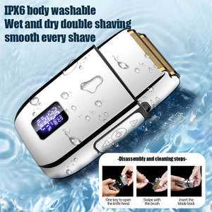 <span class=keywords><strong>Rasoir</strong></span> à <span class=keywords><strong>tête</strong></span> <span class=keywords><strong>chauve</strong></span> de qualité supérieure IPX6 <span class=keywords><strong>rasoir</strong></span> électrique à corps en métal étanche LK-2015 <span class=keywords><strong>rasoir</strong></span> électrique sec et humide pour hommes <span class=keywords><strong>professionnel</strong></span> 8500 tr/min - Product Image 4