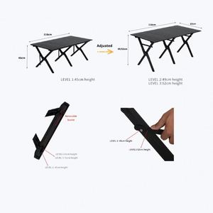 Portable Lightweight Folding Picnic Outdoor Furniture Modern Design Dining <b>Table</b> Camping - Product Image 4