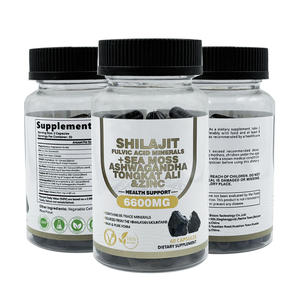 Cápsulas de Shilajit 8 en 1 de Marca Privada OEM con Rhodiola Rosea, Ginseng, Ashwagandha, Suplemento Nutricional - Product Image 1