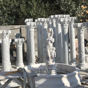 أعمدة رخامية بيضاء من الحجر الطبيعي بنمط روماني يوناني لديكور البناء والتشييد من BLVE - Product Image 6