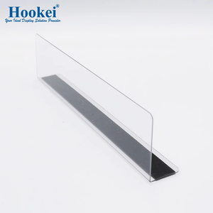 Separador de Estantes en Forma de T de PVC para Supermercados, Plástico Acrílico para Productos en Estantes - Product Image 2