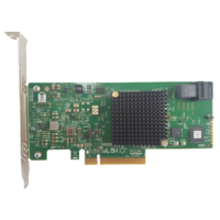 Carte de contrôle LSI00419 Interface PCIe 3.0 X8 Puce SAS3004 4 ports internes 12 Gb/s SAS/SATA Pièces informatiques 9341-4i