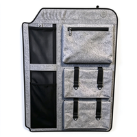 Panneau de rangement robuste pour porte de fourgonnette, avec support rigide en polybois, isolation et organisation, sur mesure pour conversion de camping-car