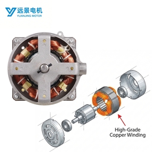<span class=keywords><strong>Motor</strong></span> OEM para Ventilador de Piso Eléctrico de Clase Industrial, 220V-240V 50Hz/60Hz, <span class=keywords><strong>Motor</strong></span> de Capacitor Monofásico, 50-65W, 800-2200 RPM, de Bajo Ruido - Product Image 2