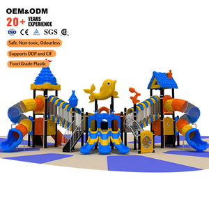 Factory <span class=keywords><strong>Outlet</strong></span> Acero Vinilo Plástico Niños Equipo de entretenimiento al aire libre Toboganes Swing Jumping Castle para Park Kindergarten - Product Image 1