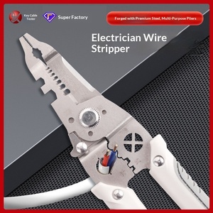 Alicates Multifuncionales para Electricistas, Pelacables, Herramienta para Distribución y Enrollado de Cables - Product Image 1