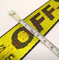 Sangles en Nylon Jacquard tissé, Logo personnalisé, 50 pièces, 35mm
