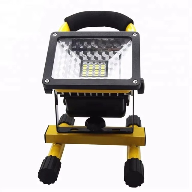 10W 110V LED Rechargeable Flood Light IP65 Waterproof Portable Outdoor Reflector Work Light Spotlight Searchlight Daylight 6000K