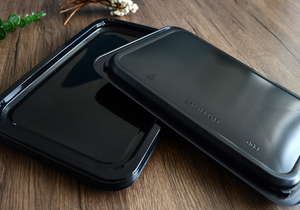 使い捨てフードトレイブリスター加工プラスチック260*180*13ブラックフードパッキングプラスチックフィッシュコンテナプラスチックチキンフィードトレイ - Product Image 5