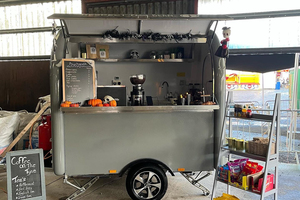 Carrito de Comida y Café de Bélgica, Carrito de Helados, Carrito Redondo de Cafetería - Product Image 4