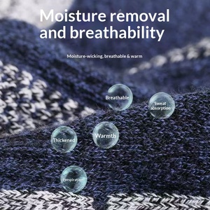 Chaussettes d'extérieur épaisses en tricot pour hommes, transfrontalières, avec semelle en tissu éponge, anti-frottement, absorbantes et respirantes, pour l'alpinisme et le <span class=keywords><strong>ski</strong></span> - Product Image 4