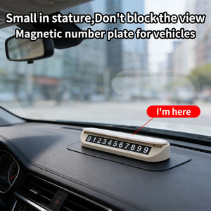 Tarjeta Luminosa Temporal para Estacionamiento de Coche, Placa con Número de Teléfono, Adhesivo para Coche, Accesorios para Automóvil - Product Image 1