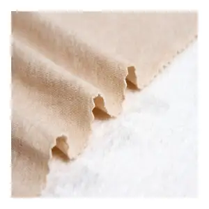 Kualitas tinggi berat menengah bernapas 100% kain katun organik untuk pakaian bayi kain interlock katun