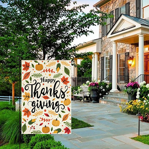 ธงสวนลายผ้ากระสอบสองด้าน ขนาด 30 x 45 ซม. สำหรับวันขอบคุณพระเจ้า พิมพ์ลายดิจิทัล ตกแต่งสวนในวันเทศกาล - Product Image 6