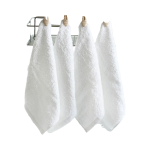 Serviettes de bain jetables en coton éponge de petite taille 15x15cm ou 25x25cm tissées pour hôtels et compagnies aériennes - Product Image 4