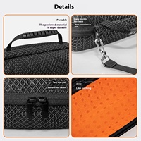 Grosir casing keras bepergian EVA tahan air untuk tas penyimpanan pembawa Speaker Bluetooth cocok dengan pengisi daya dan kabel USB