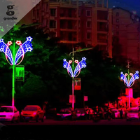 Luces Decorativas LED para Exteriores, Diseño de Estrella de Ramadán, Motivo 2D, para Calles, Festivales Islámicos, Comercios, Decoración Navideña