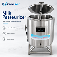 Industrielle Milch-Thermoverarbeitungsmaschine 10-1000L SUS304 Edelstahl-Ummantelungstank Digitale Temperaturkontrolleinheit GenJet
