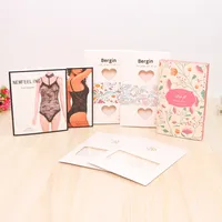 Boîte en papier de style enveloppe pliante ananas personnalisable du fabricant pour bas une pièce invisibles sous-vêtements colorés