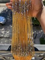 Bijou de Ventre Chaîne de Taille Bohème Femme Plage en Corde de Coton à Nouer, Perles Colorées en Verre, Cristal, Riz et Pierres Naturelles