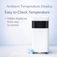 Climatiseur portable compact SHISHUO 6000 BTU, refroidissement uniquement, compresseur R290, haute qualité, très vendu pour la maison