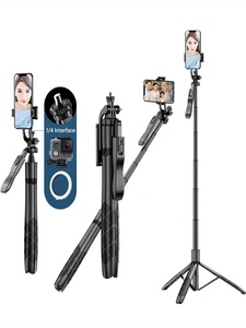 Dodoup không dây <span class=keywords><strong>Selfie</strong></span> <span class=keywords><strong>Stick</strong></span> Tripod L16 1530mm có thể gập lại Monopod cho GoPro hành động Máy ảnh điện thoại thông minh <span class=keywords><strong>iPhone</strong></span> 13 14 Xiaomi - Product Image 2